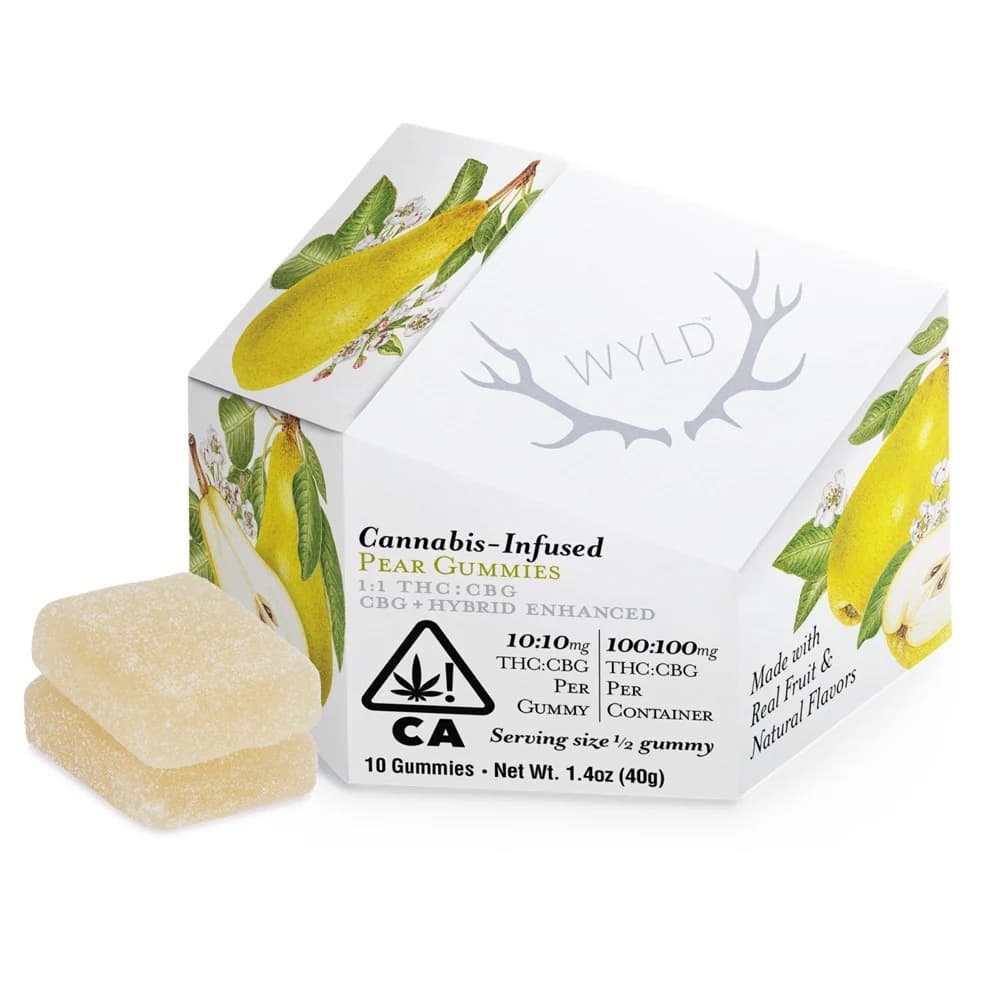 Pear 1:1 CBG + Hybrid Enhanced Gummies
